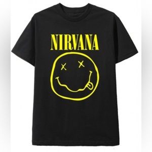 New!‎ Nirvana Smiley Tee